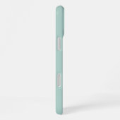 Coque iPhone 16 Plus Monogramme rose turquoise moderne (Côté droit)