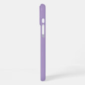Coque iPhone 16 Plus Monogrammes Nom Violet Clair Cadeau Cool Faveur de (Côté gauche)