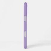 Coque iPhone 16 Plus Monogrammes Nom Violet Clair Cadeau Cool Faveur de (Côté droit)