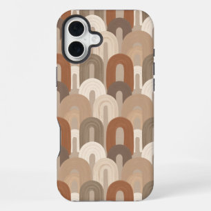 Coque iPhone 16 Plus Motif Abstrait d'Arche Neutre