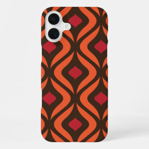 Coque iPhone 16 Plus Motif de formes géométriques abstraites des années