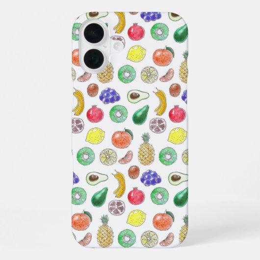 Coque iPhone 16 Plus Motif de fruit (Verso)