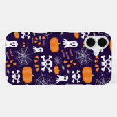 Coque iPhone 16 Plus Motif d'Halloween amusant (Verso Horizontal)