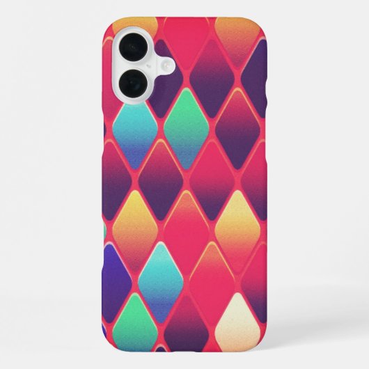 Coque iPhone 16 Plus Motif diamant (Verso)