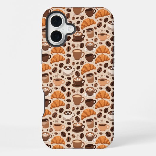 Coque iPhone 16 Plus Motif esthétique de café moderne (Verso)