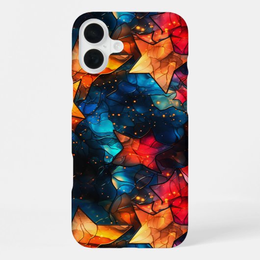 Coque iPhone 16 Plus Motif étoile d'art (Verso)