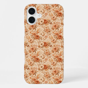 Coque iPhone 16 Plus Motif floral automnal cosy