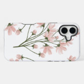 Coque iPhone 16 Plus Motif floral élégant rose (Verso Horizontal)