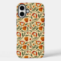 Motif floral sans couture sur fond beige