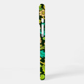 Coque iPhone 16 Plus Motif Green Paisley (Côté gauche)