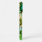 Coque iPhone 16 Plus Motif Green Paisley (Côté droit)
