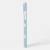 Coque iPhone 16 Plus Motif illustratif sur bleu pâle (Côté gauche)