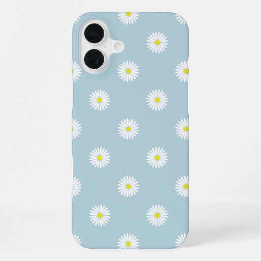 Coque iPhone 16 Plus Motif illustratif sur bleu pâle (Verso)