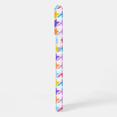 Coque iPhone 16 Plus Motif Pied-de-Poule Multicolore+Blanc (Côté gauche)
