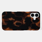 Coque iPhone 16 Plus Motif sans fil Tortoiseshell, Chic TortoiseShell (Verso Horizontal)