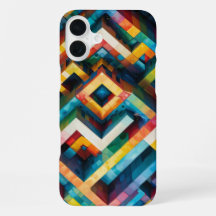 Motifs géométriques avec des couleurs contrastées