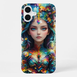 Coque iPhone 16 Plus Motifs géométriques fille