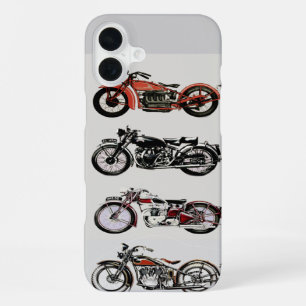 Coque iPhone 16 Plus MOTOS CLASSIQUES VINTAGE Gris