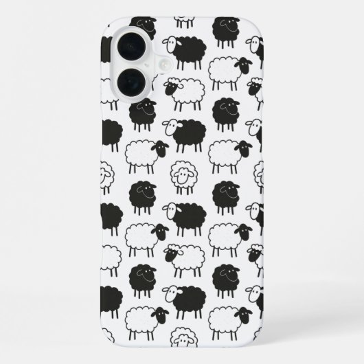 Coque iPhone 16 Plus Moutons (Verso)