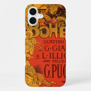 Coque iPhone 16 Plus Musique Art Nouveau vintage, Opéra de La Bohême, 1
