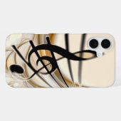 Coque iPhone 16 Plus Musique - clef triangulaire (Verso Horizontal)