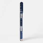 Coque iPhone 16 Plus Navy & Beige Clair Grandes Étoiles (Côté droit)
