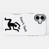 Coque iPhone 16 Plus Ne pas texter (Verso Horizontal)