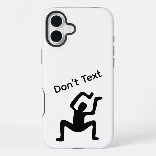 Coque iPhone 16 Plus Ne pas texter (Verso)