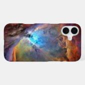 Coque iPhone 16 Plus Nébuleuse d'Orion Galaxie spatiale à faible contra (Verso Horizontal)