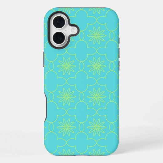 Coque iPhone 16 Plus Neon Flora (Verso)