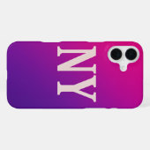 Coque iPhone 16 Plus Neon Skyline NY - Bold & Chic (Verso Horizontal)