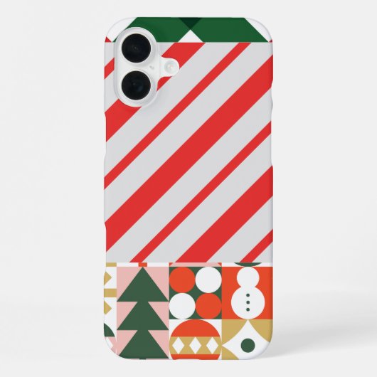 Coque iPhone 16 Plus Noël festif (Verso)