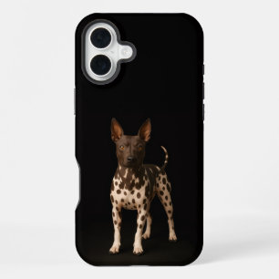 Coque iPhone 16 Plus Noir 4 Luxe iPhone 16 Plus, chien Terrier sans poi