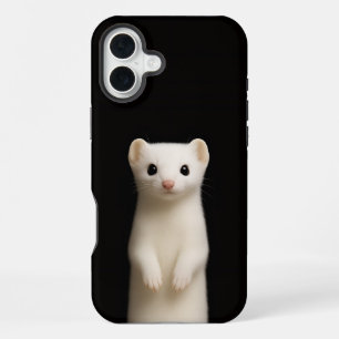 Coque iPhone 16 Plus Noir 4 Luxe iPhone 16 Plus, Hermine Élégante