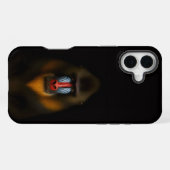 Coque iPhone 16 Plus Noir 4 Luxe iPhone 16 Plus, Mandrill Singe (Verso Horizontal)