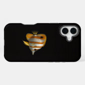 Coque iPhone 16 Plus Noir 4 Luxe iPhone 16 Plus, Poisson-papillon de ré (Verso Horizontal)