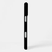 Coque iPhone 16 Plus Noir Blanc À damiers Couture Drapeau Or Monogrammé (Côté droit)