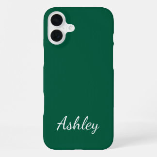 Coque iPhone 16 Plus Nom personnalisé Élégant Moderne Minimaliste