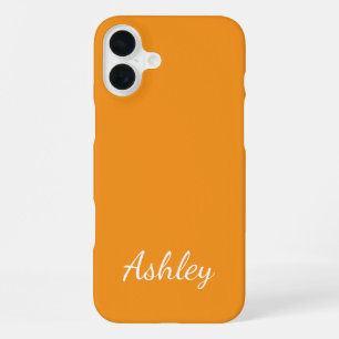 Coque iPhone 16 Plus Nom personnalisé Élégant Moderne Minimaliste