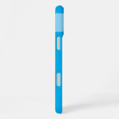 Coque iPhone 16 Plus Nom personnalisé fleurs initiales coeurs bleu (Côté droit)