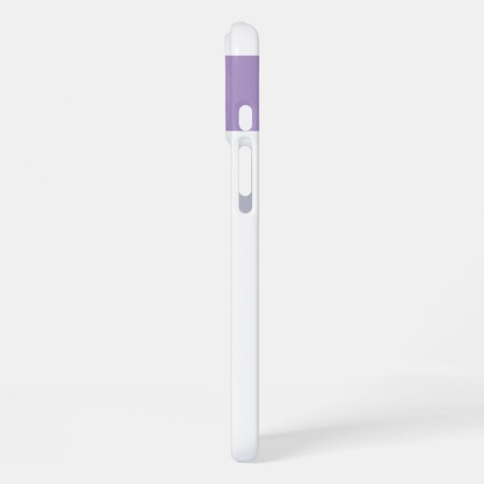 Coque iPhone 16 Plus Nom personnalisé fleurs initiales coeurs pourpre (Côté gauche)