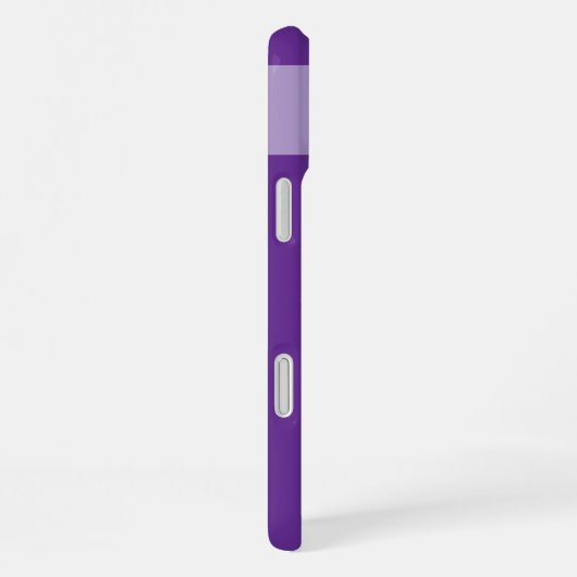 Coque iPhone 16 Plus Nom personnalisé fleurs initiales coeurs pourpre (Côté droit)