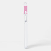 Coque iPhone 16 Plus Nom personnalisé fleurs initiales coeurs rose (Côté gauche)