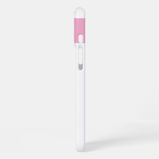 Coque iPhone 16 Plus Nom personnalisé fleurs initiales coeurs rose (Côté gauche)