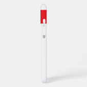 Coque iPhone 16 Plus Nom personnalisé fleurs initiales coeurs rouge (Côté gauche)