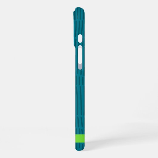 Coque iPhone 16 Plus Nom personnalisé vert moderne (Côté gauche)