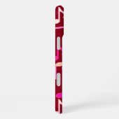 Coque iPhone 16 Plus Notes de musique imprimées - bordeaux, multicolore (Côté droit)