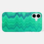 Coque iPhone 16 Plus Nuances de turquoise (Verso Horizontal)