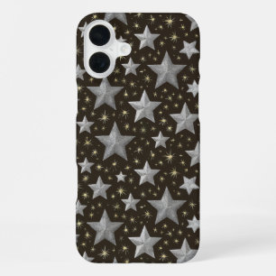Coque iPhone 16 Plus "Nuit étoilée scintillante"