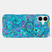 Coque iPhone 16 Plus Ocean Bubbles: Maximalist Art (Verso Horizontal)